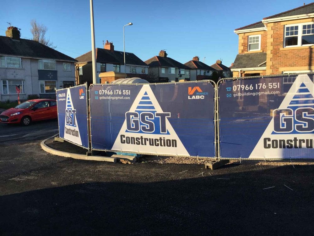 AirMesh Flag Heras Fence Cover