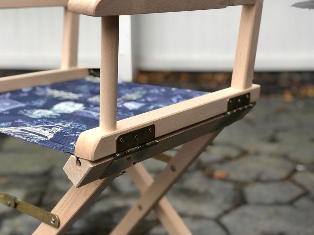 Hardwood premium directors chair printed to your design