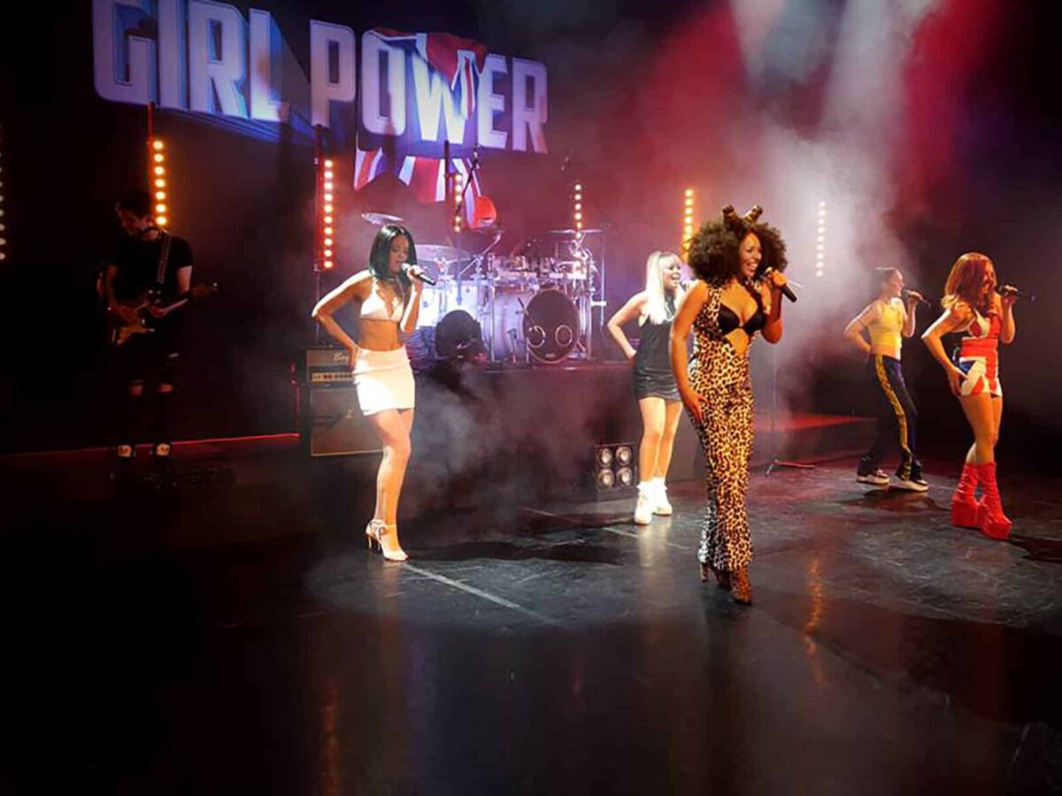 Girl power stage backdrop