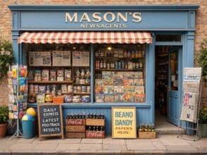 Newspaper Shop Dementia Wall Mural