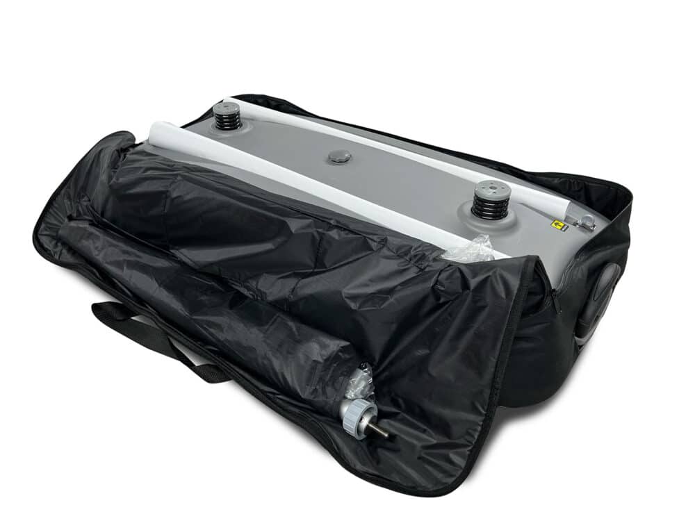 Outside double sided roller banner