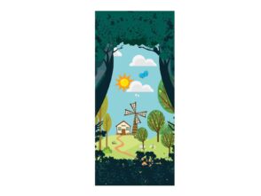 Trees Exit Diversion Door Wrap